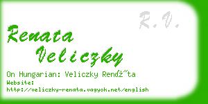 renata veliczky business card